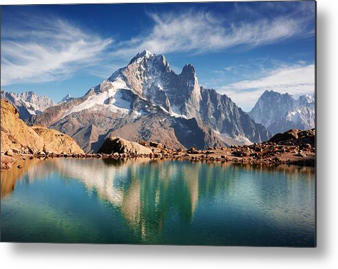 Landscape Metal Print featuring the photograph Incredible View Of Clear Water And Sky #6 by Ivan Kmit