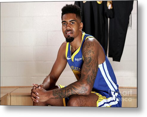 Jacob Evans Iii Metal Print featuring the photograph 2018 Nba Rookie Photo Shoot by Nathaniel S. Butler