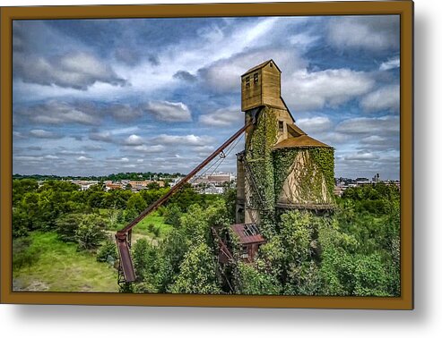 Coal Metal Print featuring the photograph 7th Street Coaling Tower by Thomas Fields