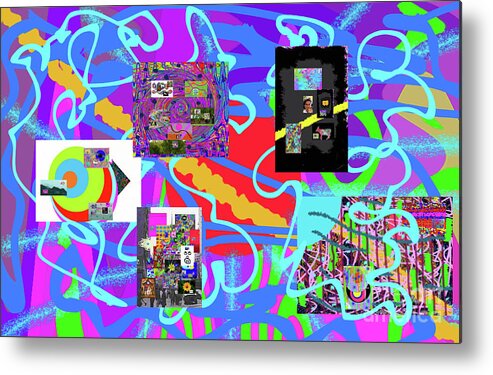 Walter Paul Bebirian: Volord Kingdom Art Collection Grand Gallery Metal Print featuring the digital art 8-16-2019f by Walter Paul Bebirian