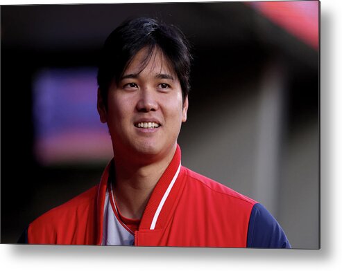 American League Baseball Metal Print featuring the photograph Shohei Ohtani #8 by Steph Chambers