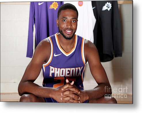 Mikal Bridges Metal Print featuring the photograph 2018 Nba Rookie Photo Shoot #80 by Nathaniel S. Butler