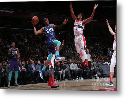 Devonte' Graham Metal Print featuring the photograph Charlotte Hornets V Washington Wizards by Ned Dishman