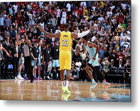 Lebron James Metal Print featuring the photograph Lebron James by Brian Babineau