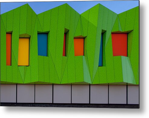 Wall Metal Print featuring the photograph A Colourful Wall by Theo Luycx
