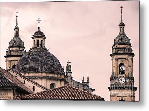 Capital Metal Print featuring the photograph A Famous Cathedral In Bogota Colombia by David Antonio Lopez Moya