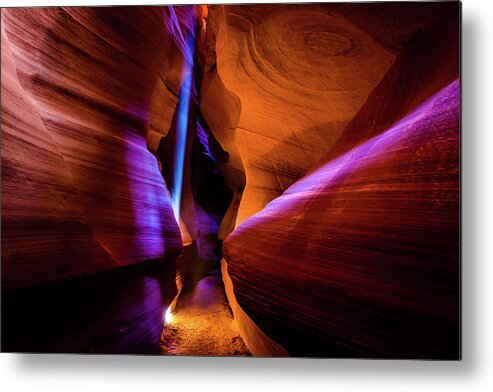 Antelope Canyon Metal Print featuring the photograph A Light From Above by Hamish Mitchell