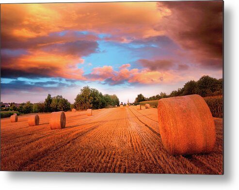 Sunset Metal Print featuring the photograph A Place in the Sky by Philippe Sainte-Laudy