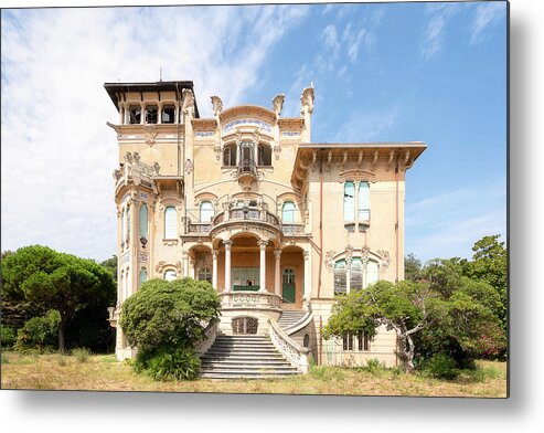 Abandoned Metal Print featuring the photograph Abandoned Art Nouveau Villa by Roman Robroek