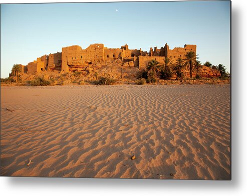 Scenics Metal Print featuring the photograph Abandoned Kasbah Of Sahli At Sunset by © Santiago Urquijo