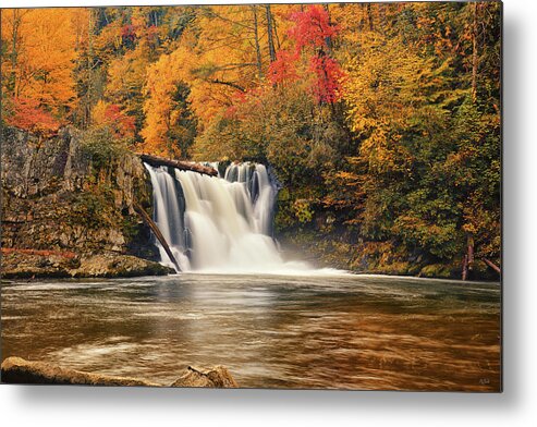Abrams Falls Metal Print featuring the photograph Abrams Falls Autumn by Greg Norrell