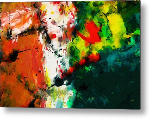 Abstract Metal Print featuring the painting Abstract - DWP443292860 by Dean Wittle