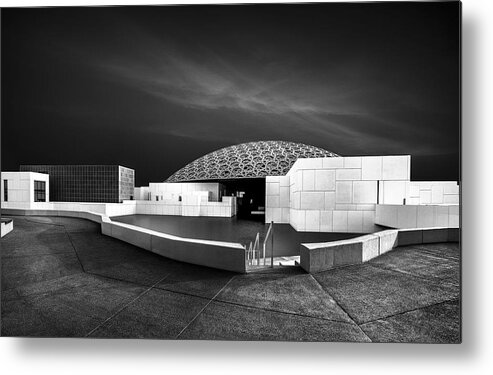 Architecture Metal Print featuring the photograph Abudhabi Louvre Museum by Ahmad Kaddourah