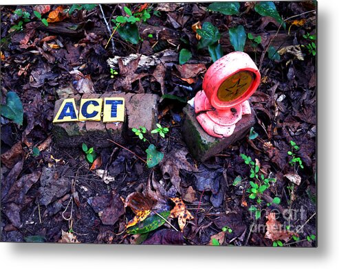 Doll Metal Print featuring the photograph Acting is Life by Cat Rondeau