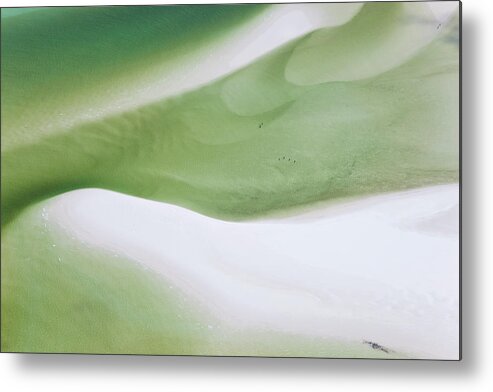 Scenics Metal Print featuring the photograph Aerial Of Hill Inlet Whitsunday Islands by Peter Adams