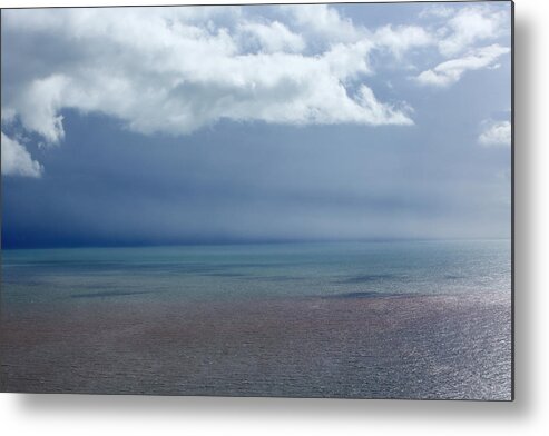 Tranquility Metal Print featuring the photograph Aerial Seascape by Allan Baxter