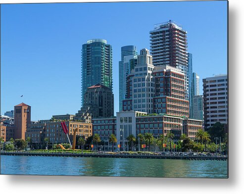 Waterfront Metal Print featuring the photograph Afternoon on the San Francisco Waterfront by Bonnie Follett