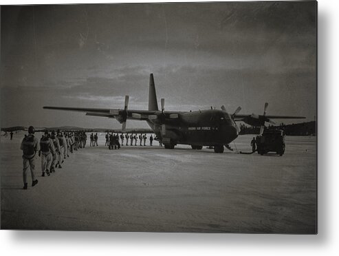 Military Metal Print featuring the photograph Airborne#1 The Loading by Martin Van Hoecke