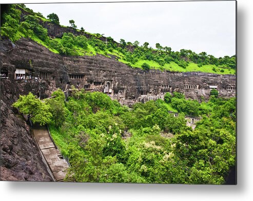 Built Structure Metal Print featuring the photograph Ajantha Caves by This Is Captured By Sandeep Skphotographys@gmail.com