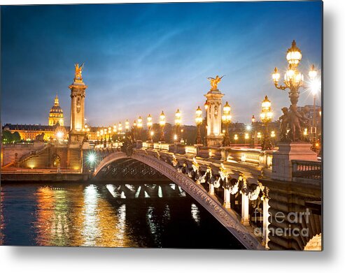 Alexandre 3 Bridge - Paris - France Metal Print by Production Perig