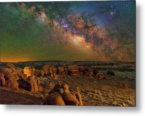 Astronomy Metal Print featuring the photograph Alien Graffitti by Ralf Rohner