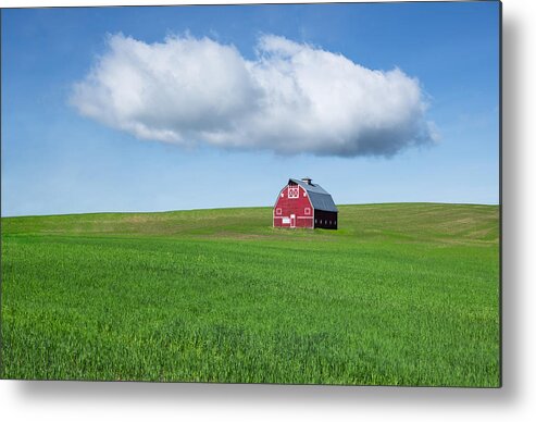Cloud Metal Print featuring the photograph Alone by Leah Xu