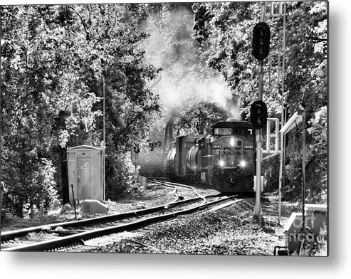 Csx Metal Print featuring the photograph Along the Old Main - No.14 - Our Turn by Steve Ember