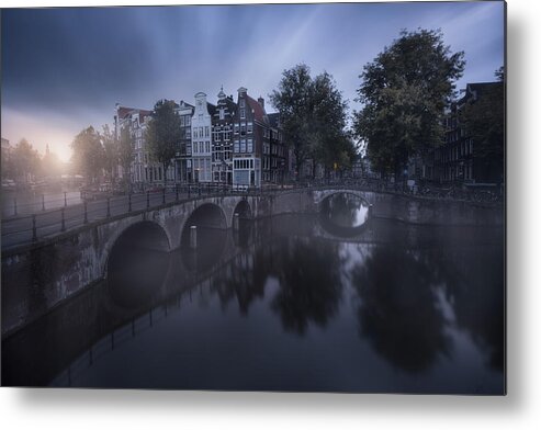 Amsterdam Metal Print featuring the photograph Amsterdam Morning II by Carlos F. Turienzo