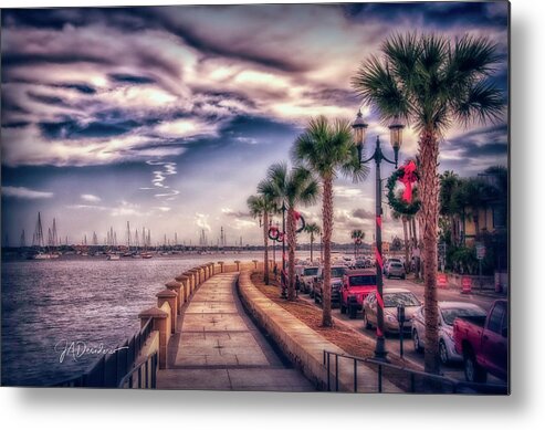 St Augustine Metal Print featuring the photograph Ancient City Christmas Bay by Joseph Desiderio