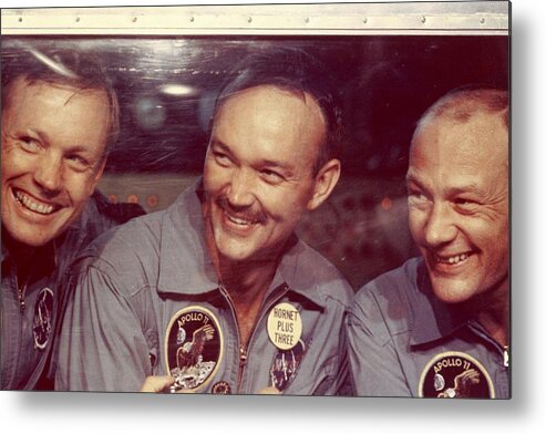 People Metal Print featuring the photograph Apollo 11 Crew by Mpi