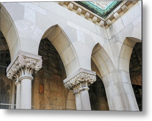 Architecture Metal Print featuring the photograph Archeways by Mary Anne Delgado