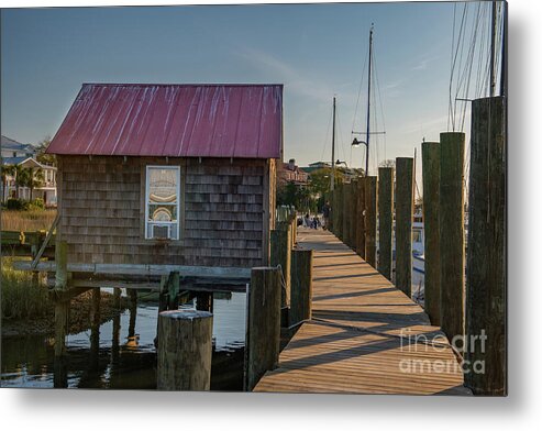 Dock Metal Print featuring the photograph Artist Inspiration - Shem Creek by Dale Powell