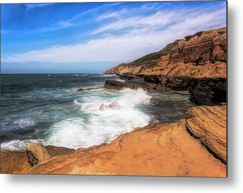 Cliffs Metal Print featuring the photograph At the Edge by Alison Frank