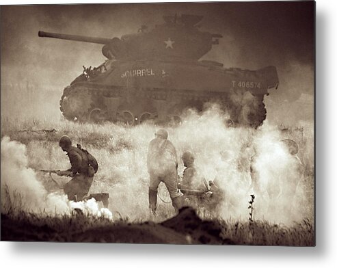 History Metal Print featuring the photograph Attack by Josef Pavlin