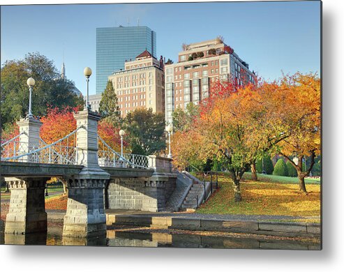 Downtown District Metal Print featuring the photograph Autumn In Boston by Denistangneyjr