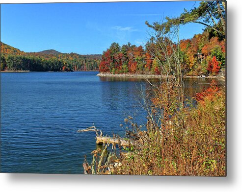 Lake Glenville Metal Print featuring the photograph Autumn In North Carolina by HH Photography of Florida