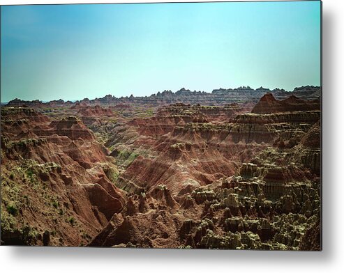 Badlands Metal Print featuring the photograph Badlands Landscape by Nisah Cheatham