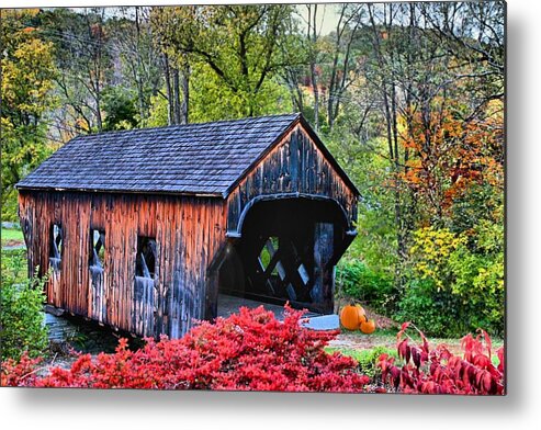 History Metal Print featuring the photograph Baltimore Covered Bridge by DJ Florek