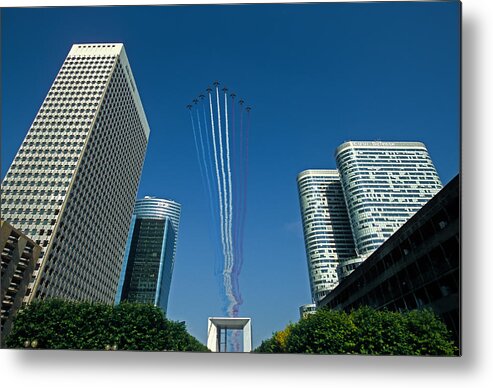 Bastille Metal Print featuring the photograph Bastille Day - French Patrol by Marc Pelissier