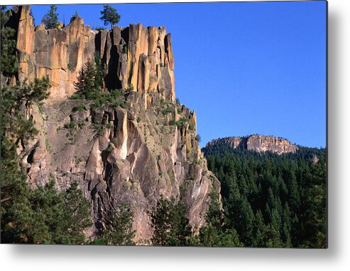 New Mexico Metal Print featuring the photograph Battleship Rock In The Jemez Mountains by John Elk Iii