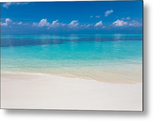 Landscape Metal Print featuring the photograph Beach And Tropical Sea. Beautiful Beach by Levente Bodo