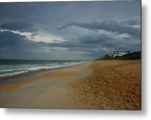 Photo For Sale Metal Print featuring the photograph Beach Skies Clearing by Robert Wilder Jr
