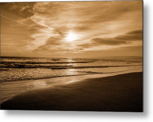 Beach Metal Print featuring the photograph Beach Sunset 3 by Jason Hughes