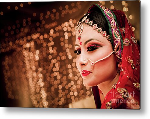 Indian Subcontinent Ethnicity Metal Print featuring the photograph Beautiful Bride by Wasif Hassan