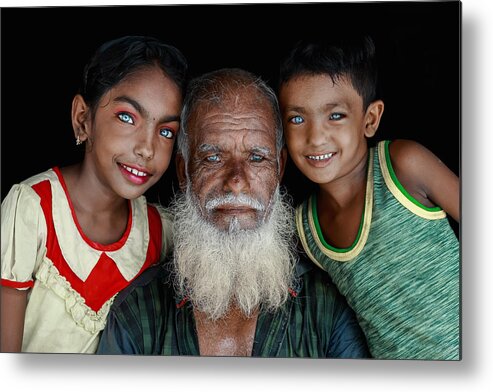 Portrait Metal Print featuring the photograph Beauty Of Eyes by Muhammad Amdad Hossain