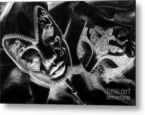 Black Metal Print featuring the digital art Before Play by Jorgo Photography