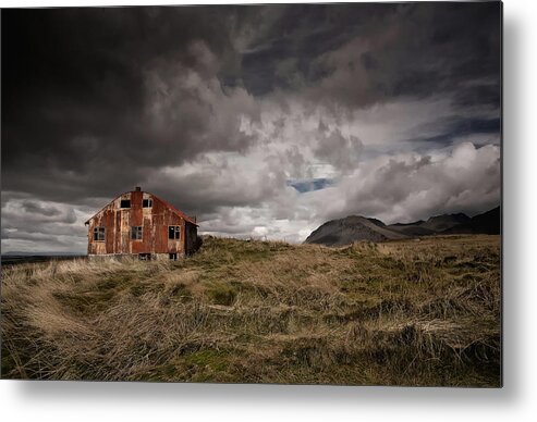 House Metal Print featuring the photograph Before The Storm by orsteinn H. Ingibergsson