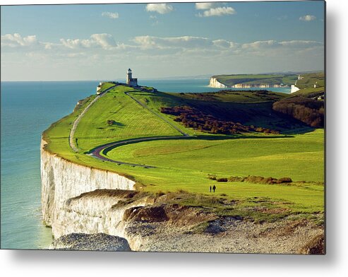 Scenics Metal Print featuring the photograph Belle Tout Lighthouse by Paul Thompson