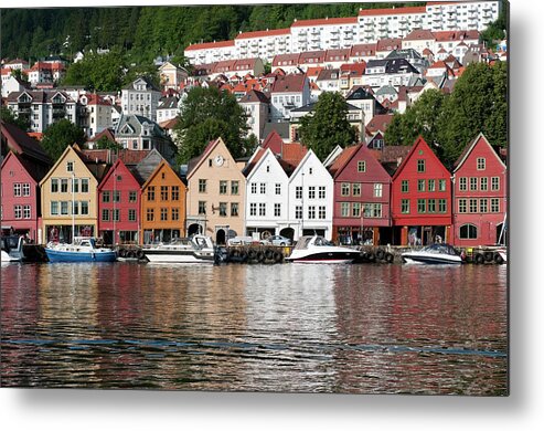 Old Town Metal Print featuring the photograph Bergen Old Town by Ziutograf