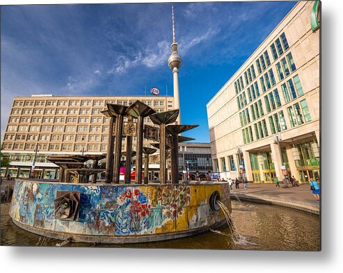 Cityscape Metal Print featuring the photograph Berlin, Germany - September 17, 2013 by Sean Pavone